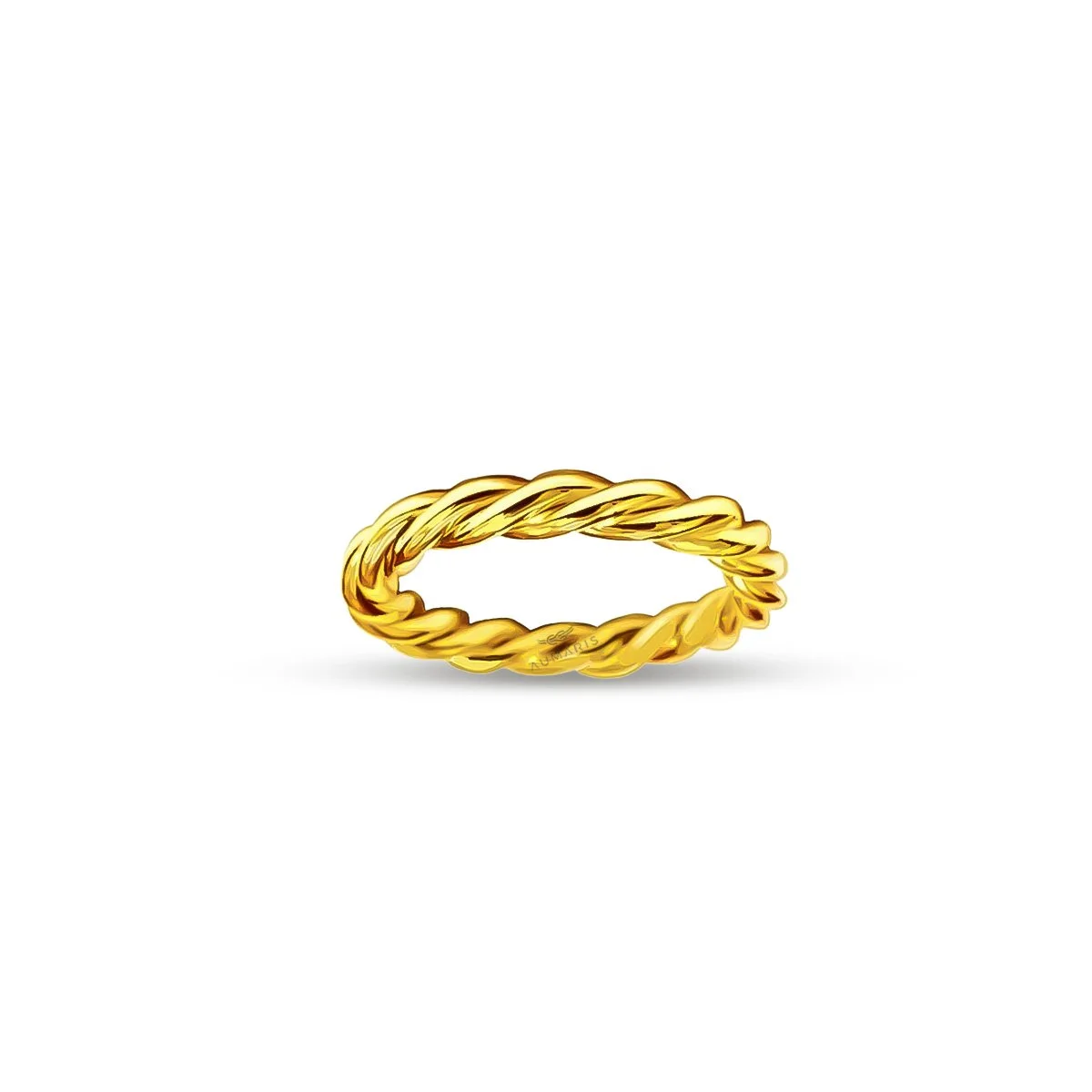 Women's wedding band in gold