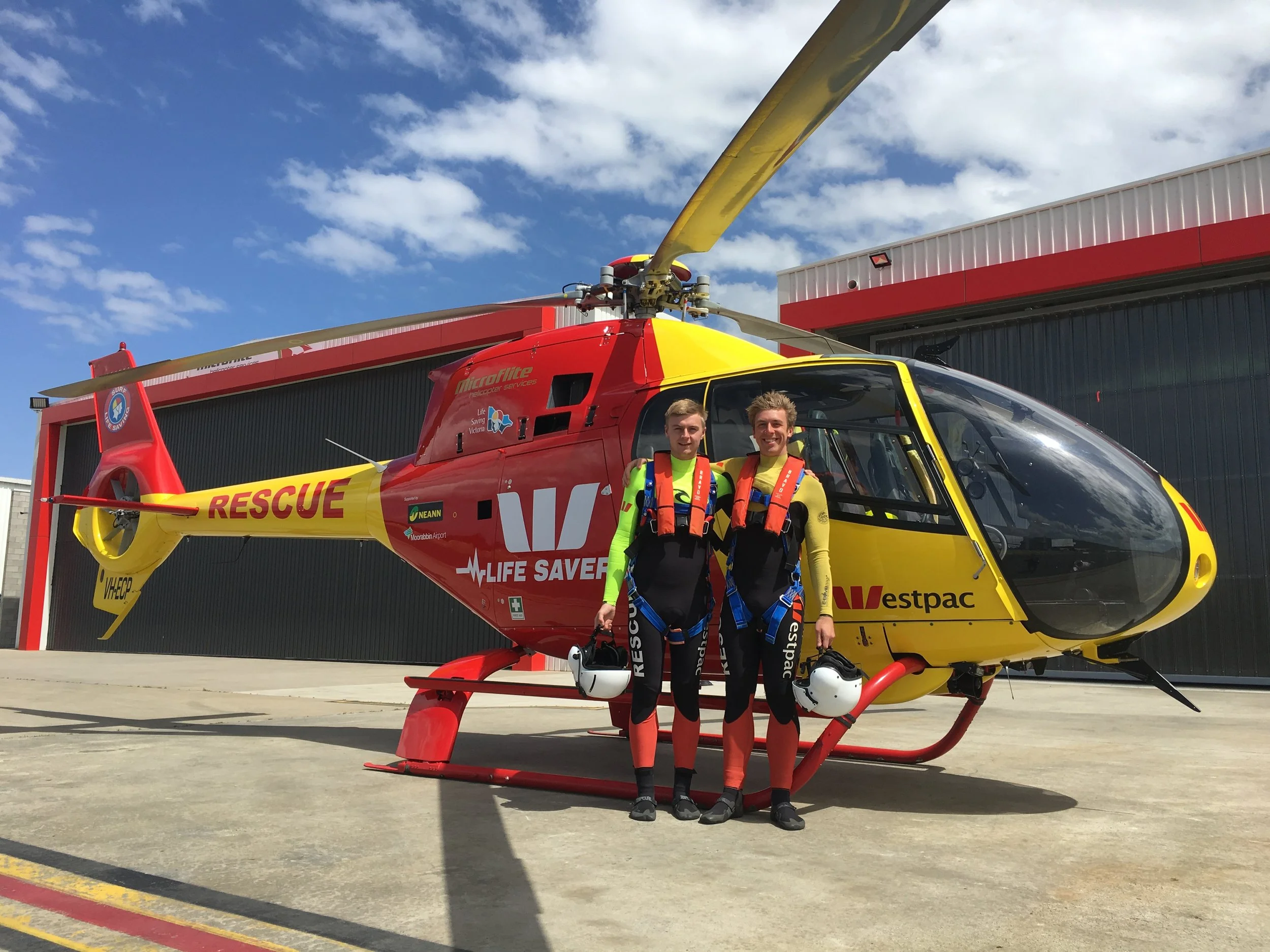LIFESAVER Sam’s volunteers with the Westpac Lifesaver Rescue Helicopter Service and is a member of Inverloch S.L.S.C
