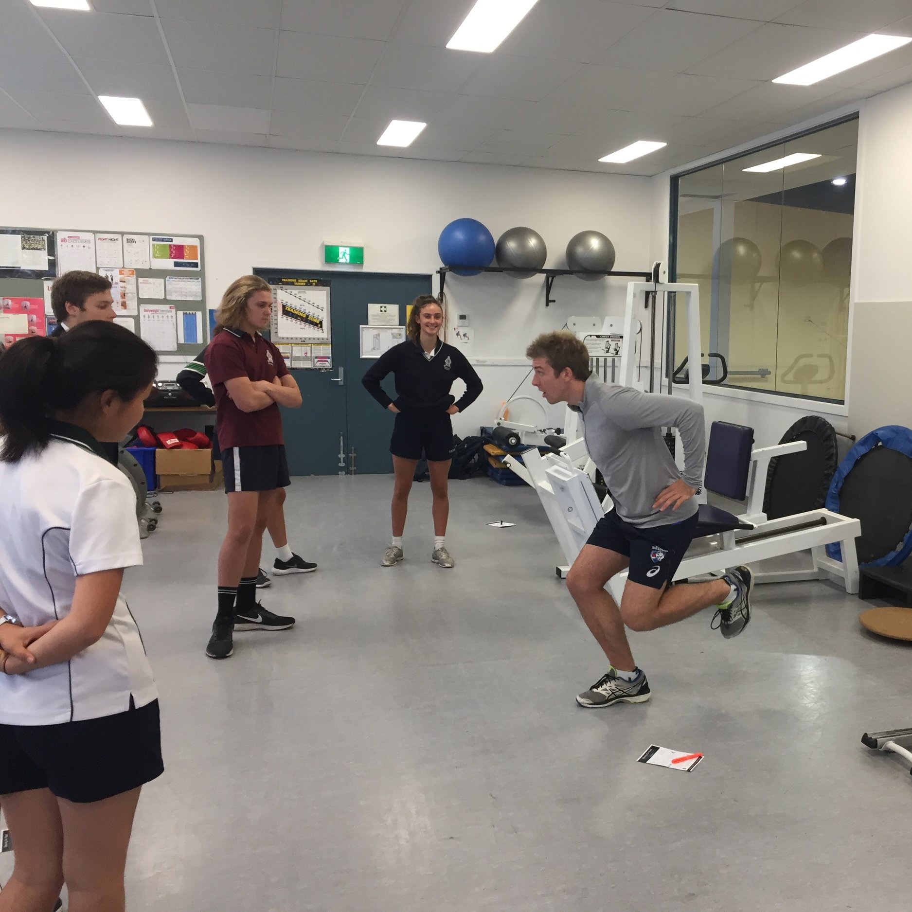 Injury Prevention workshops Photo credit: Tintern Grammar School.