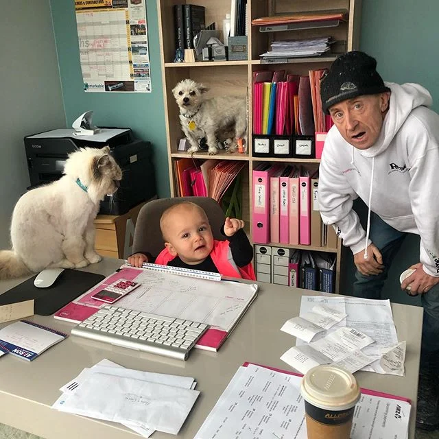 well someone has to run this company 👷🏼‍♂️🏠
@thepinkpainter
.
.
.
#bossbaby #thepinkpainter