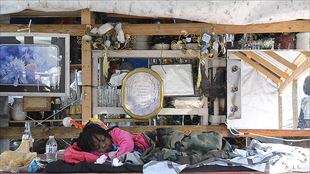 Film still from Welcome Home, Fayetteville Observer