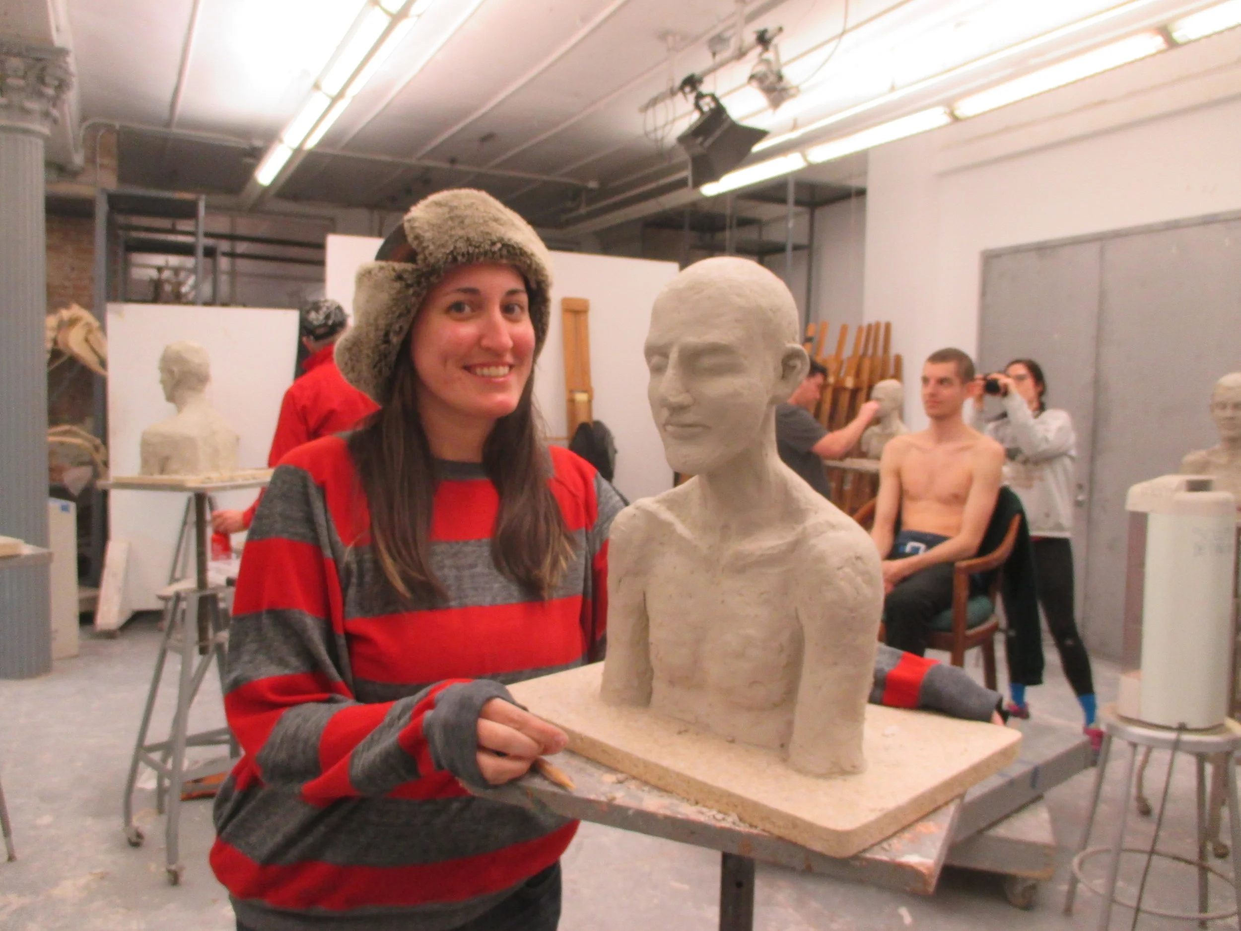 Me during Judy Fox's Master Class at the New York Academy of Art, 2017.