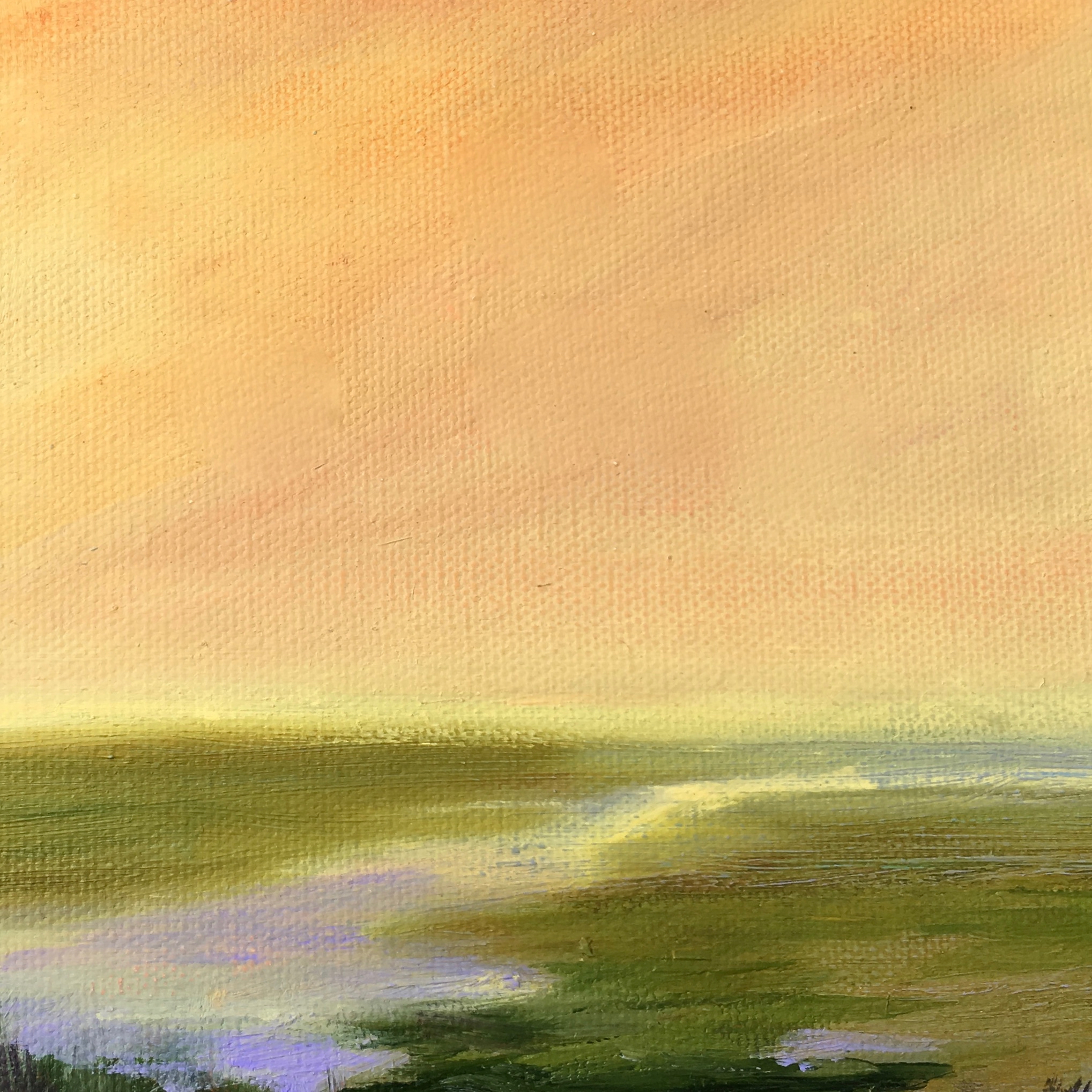   Morning Light   Oil on Canvas  6x6 