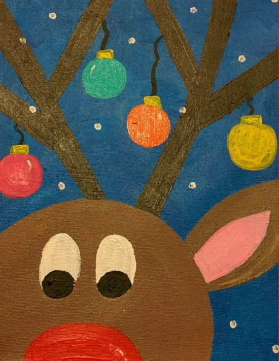 PVN Studios CHRISTMAS PAINT PARTY SATURDAY, DECEMBER 17TH @12:30-3pm Includes kid sized canvas painting, music and treats!!!! SPECIAL PRICE $8 until December 12th!!!! (Ages 5-15) 