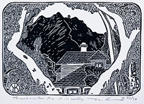Mt. Tamalpais from Throckmorton (Laurel St., Mill Valley)