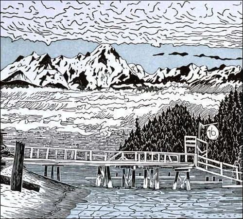 Olympic Mountains from the Hood Canal