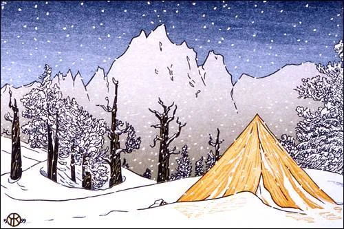 Snow Camping, Whitney Crest