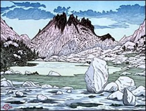 Snow Lake from Rock Island Pass