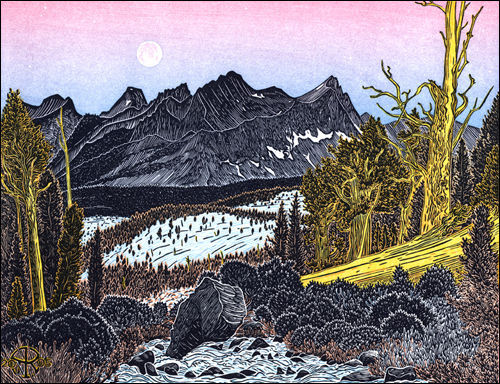 Sawtooth Crest from Chagoopa Creek