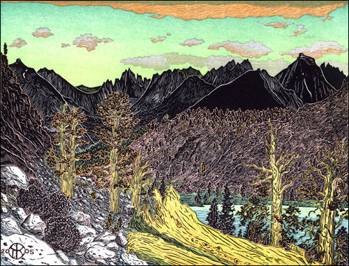 Whitney Crest from Kaweah Basin