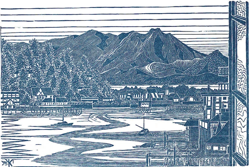 Mt. Tamalpais from Corinthian Island