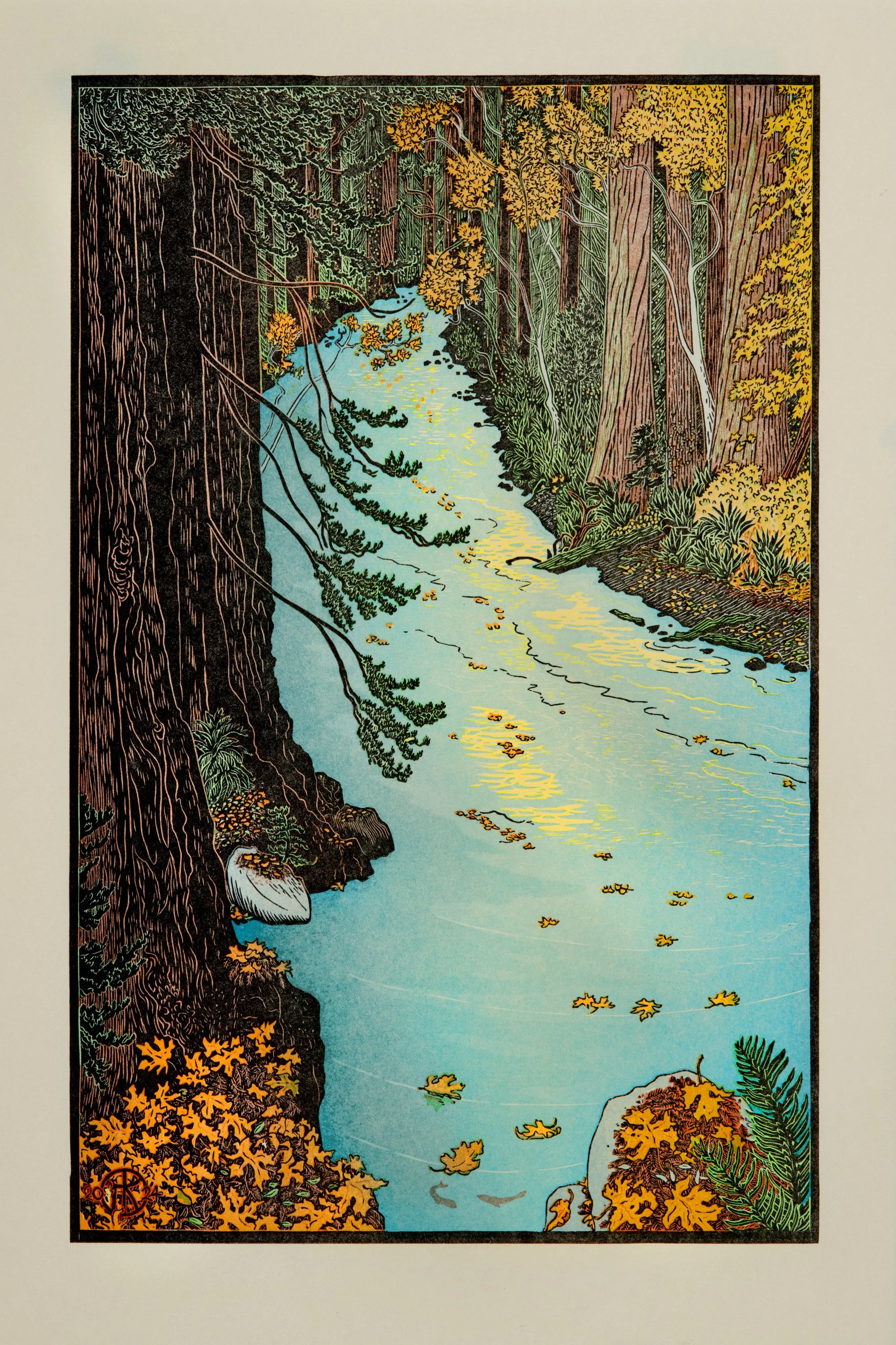 Artist's Talk: Making Woodcut Multi-Block Print of "Lagunitas Creek"