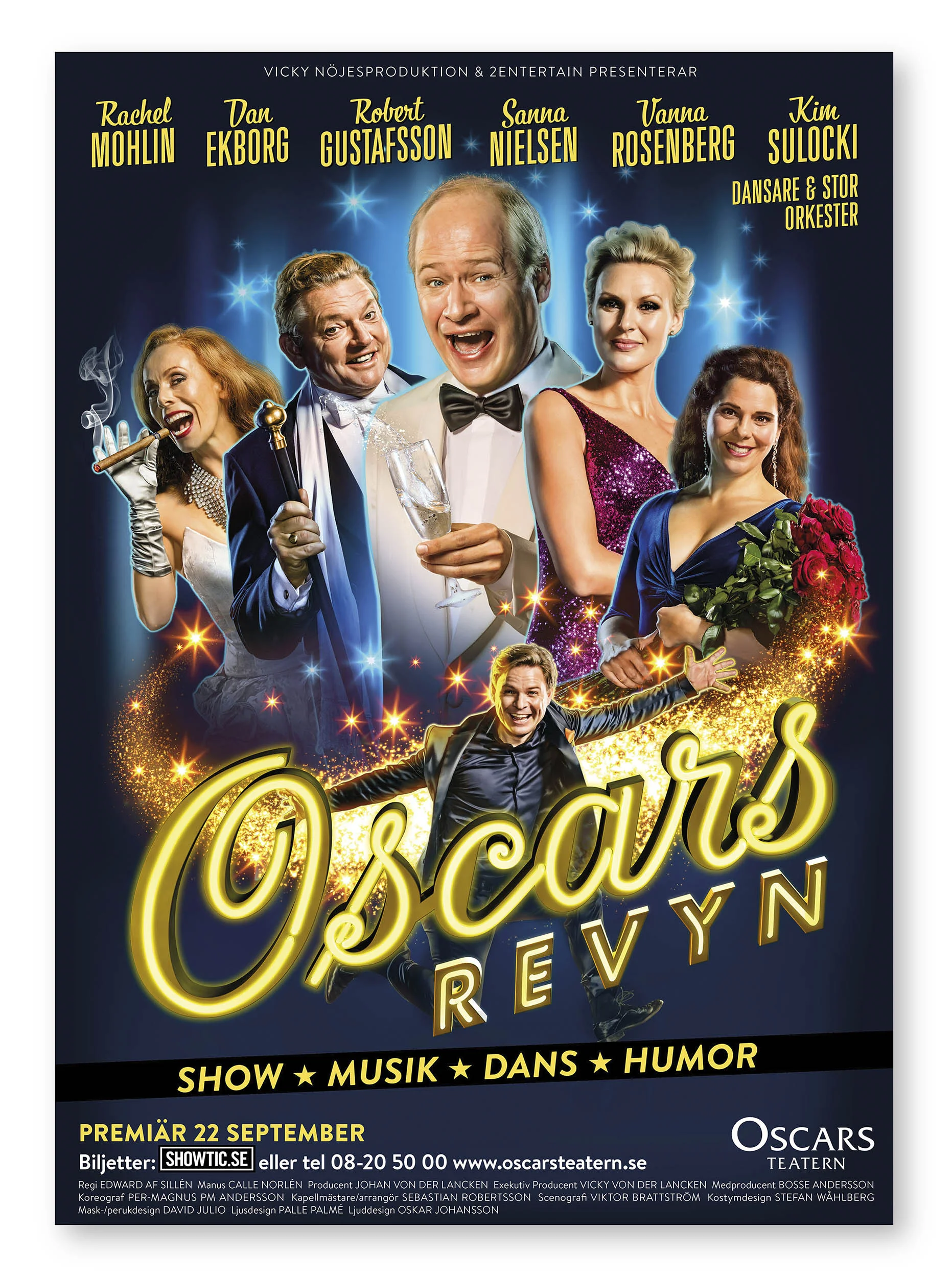 Oscarsrevyn, Oscarsteatern, design Therese Sandström.