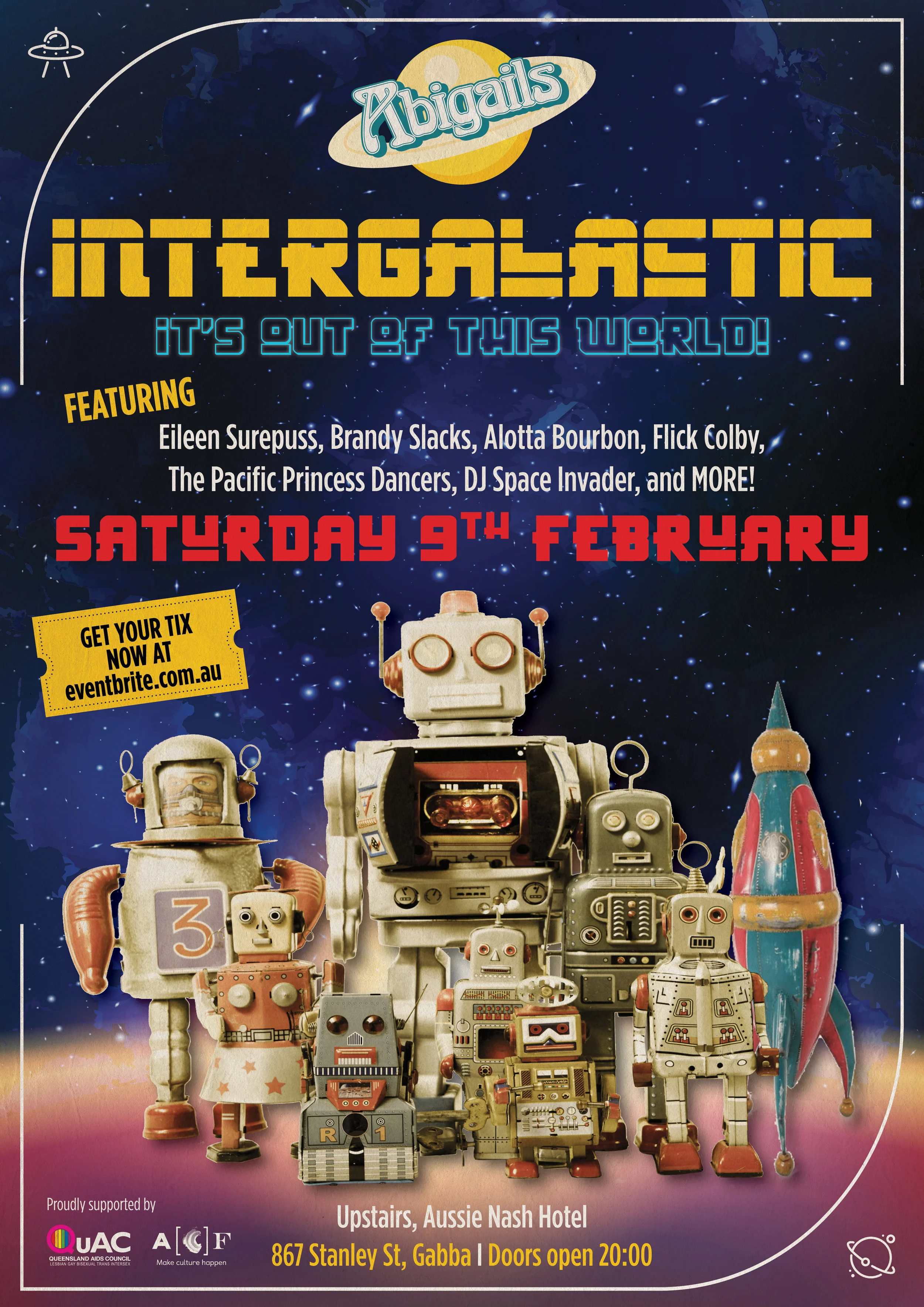 Abigails Intergalactic Event Poster