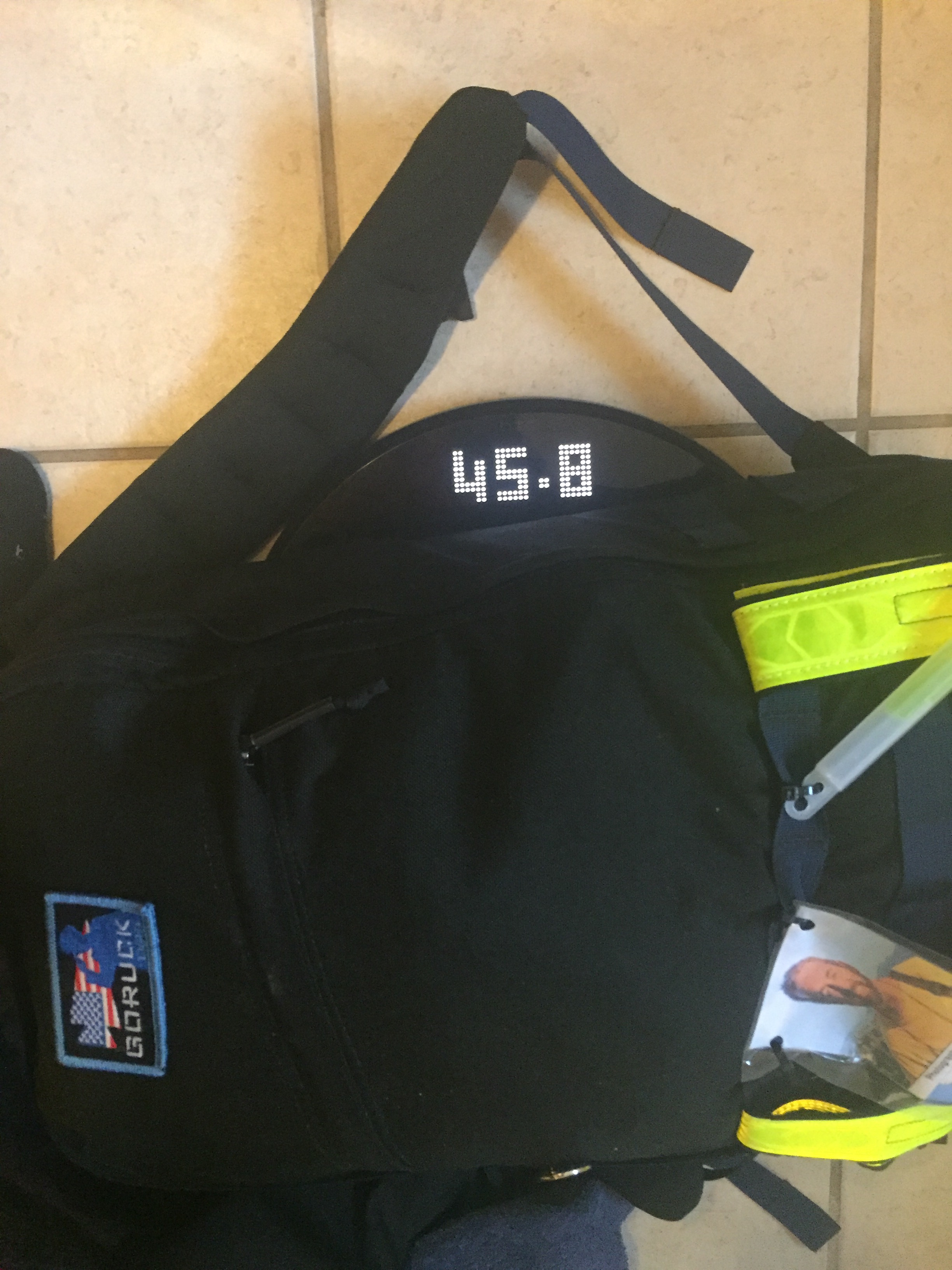Goruck Rucker: Total Weight: 45.8 pounds