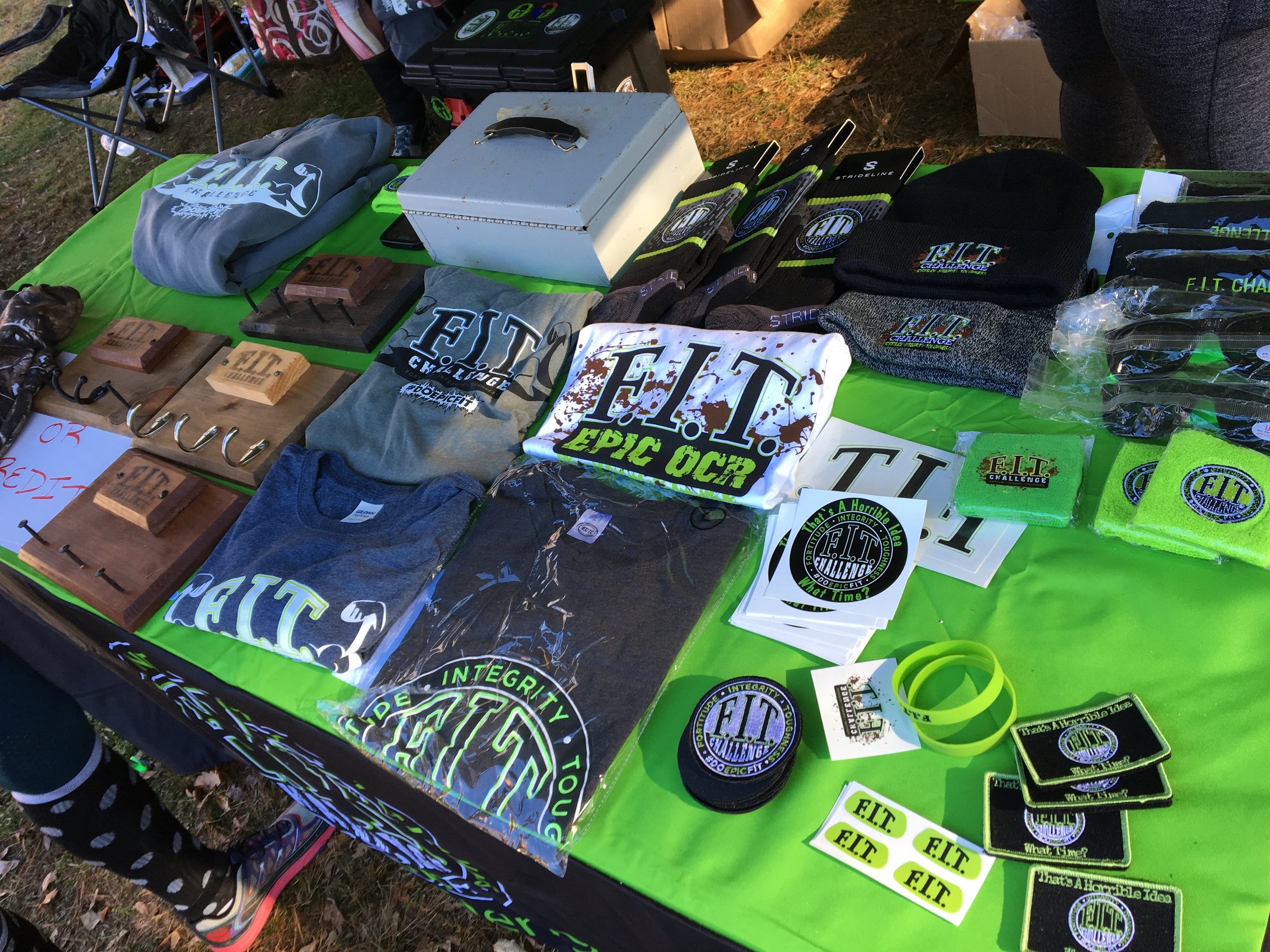 No race is complete without a wide range of branded merchandise. Photo Credit: Joe Crupi