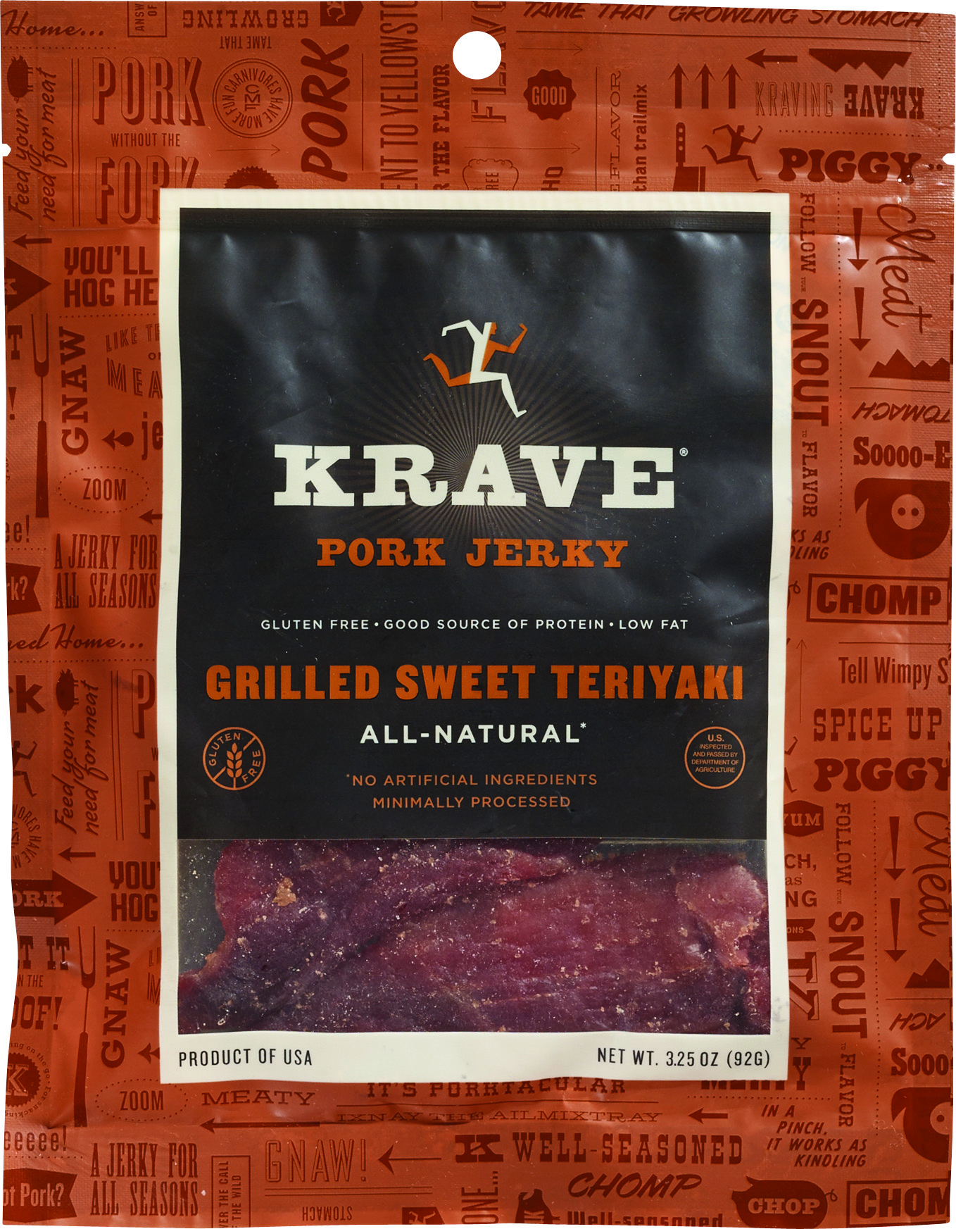 Krave Pork Jerky Grilled Sweet Teriyaki