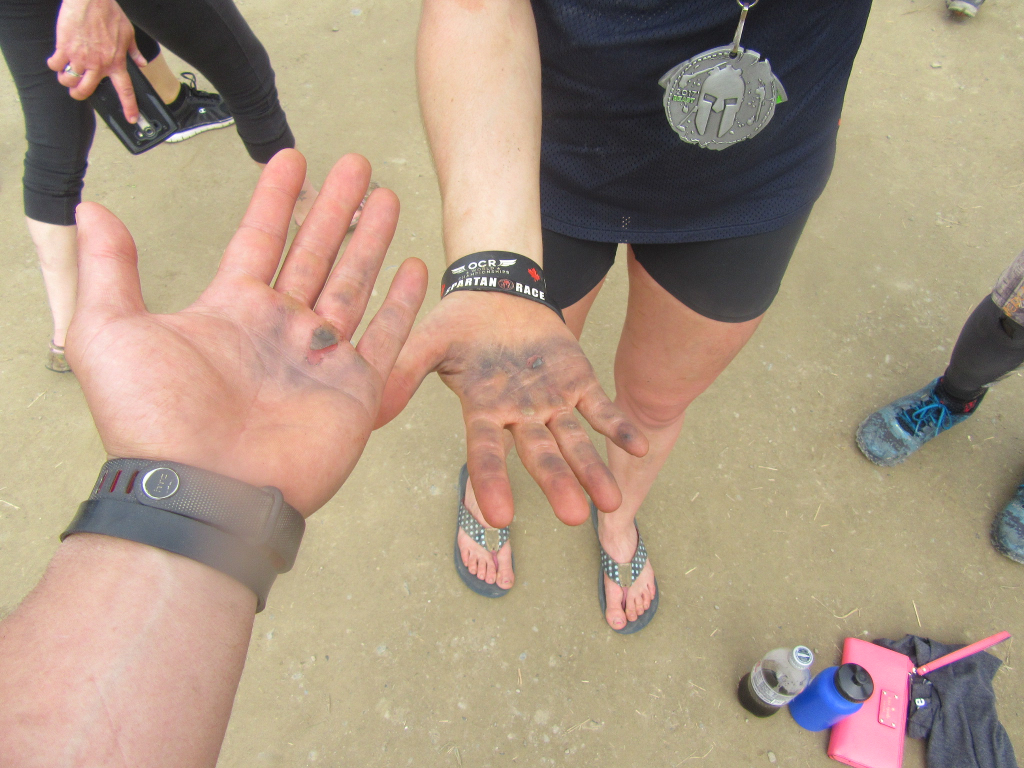 The Twister ripped Katie and I's hands.