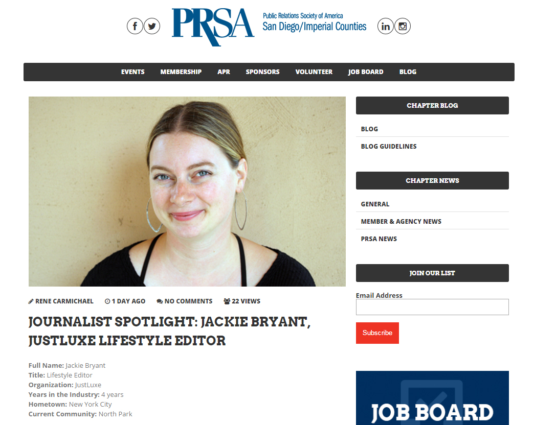 Public Relations Society of America San Diego/Imperial Counties, June 2016