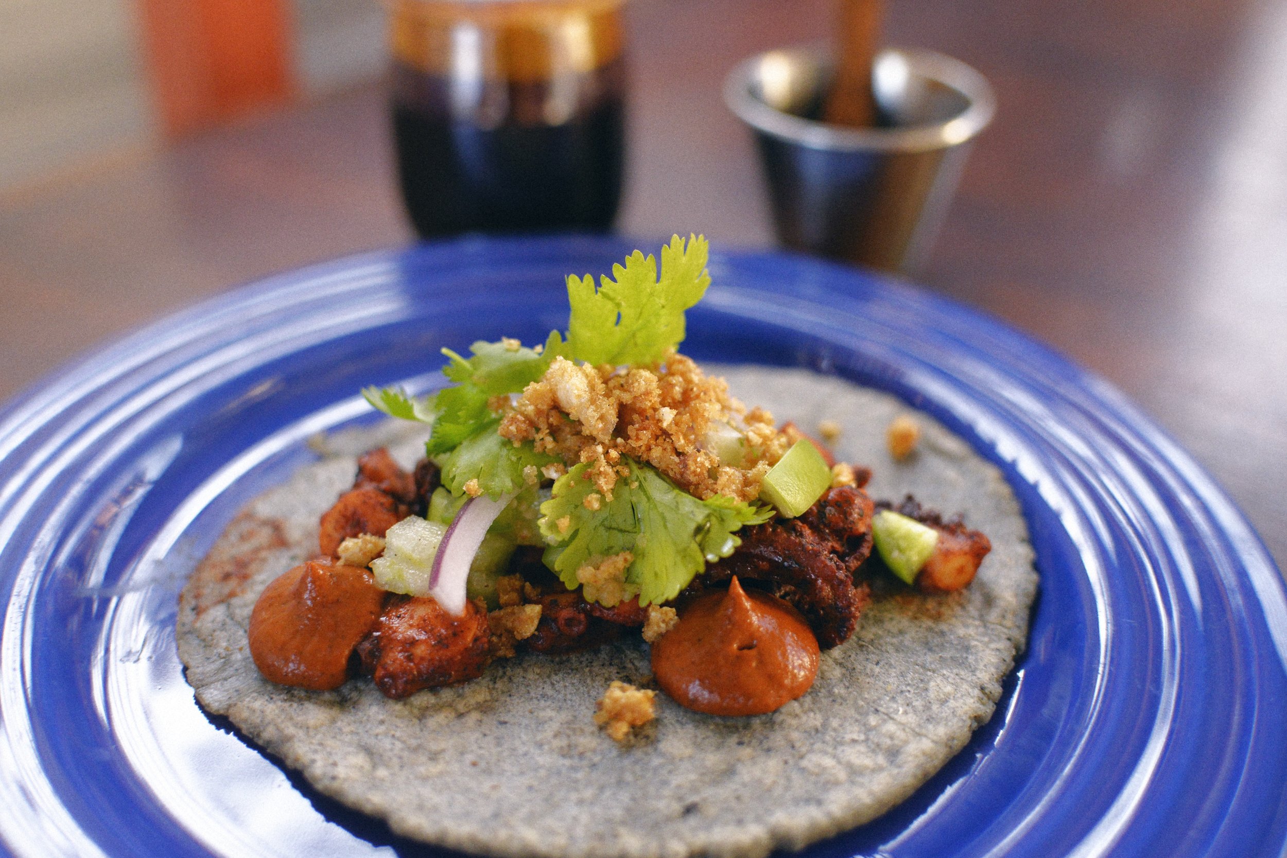 Octopus taco at Irene Food Truck
