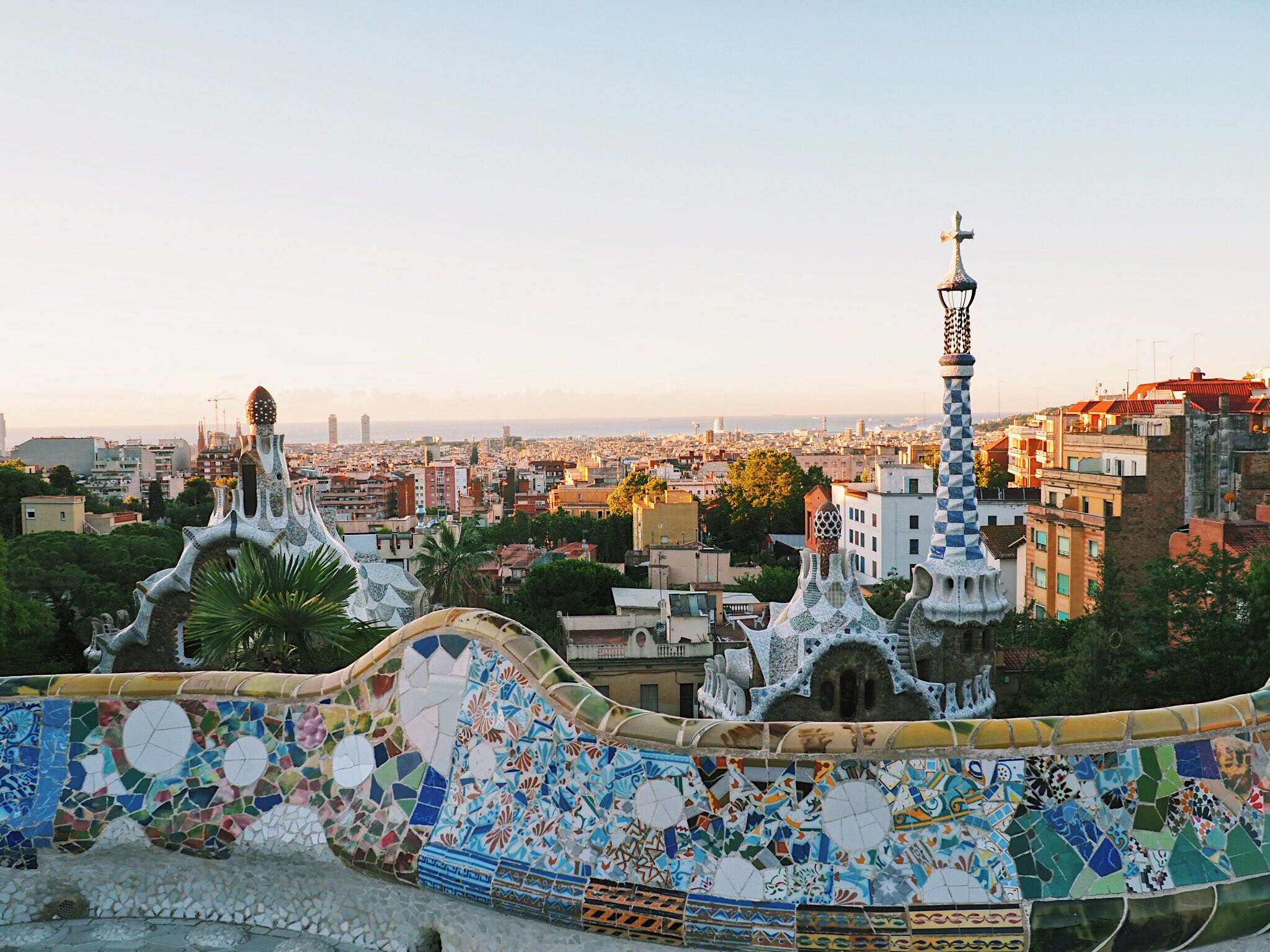 Park Guell at dawn. Photo by me.