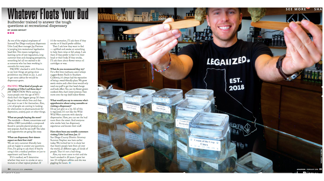 Pacific San Diego Magazine, February 2018