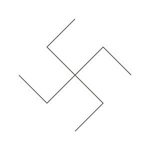 For the Nazi Cross we’ve used the sound effects of fighter jets, which were first used during WO II, and excerpts of a speech from Hitler to emphasise the feeling of discomfort.