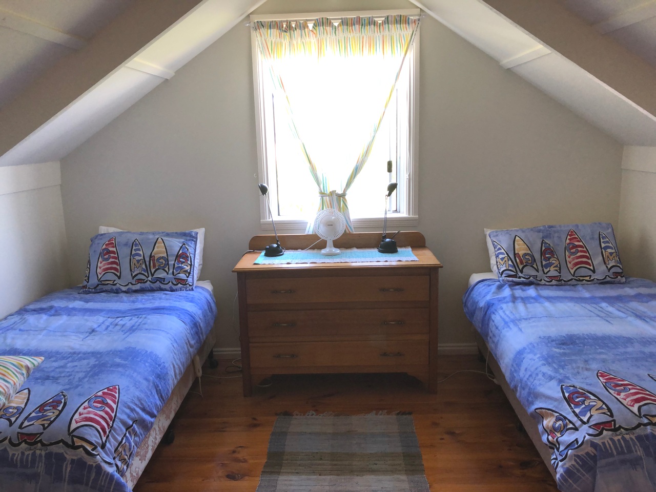 Kids love the attic bedroom