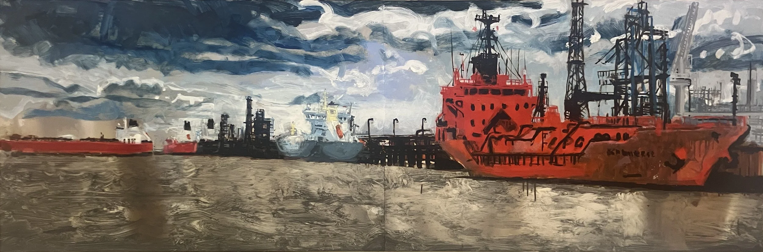 Gas Carrier. Fawley Refinery
