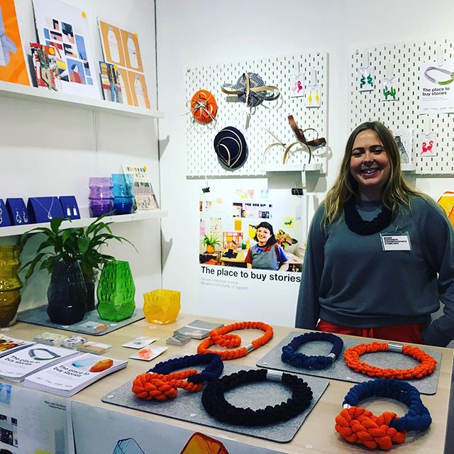 Great to see the MarketPlace studios stand today 
Hats, jewellery, glass, print and more all created under one roof!
GNCCF is open Saturday and Sunday 10-4pm 
@marketplacestudios @great_northern_events 
@studiolaurentaylor 
@maisysummer 
@molly_newpo