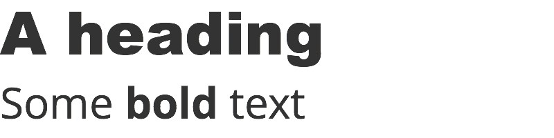Formatted rich text