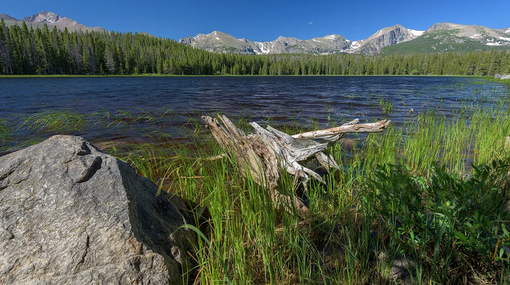 Look at all the Peaks you can see from Bierstadt Lake!