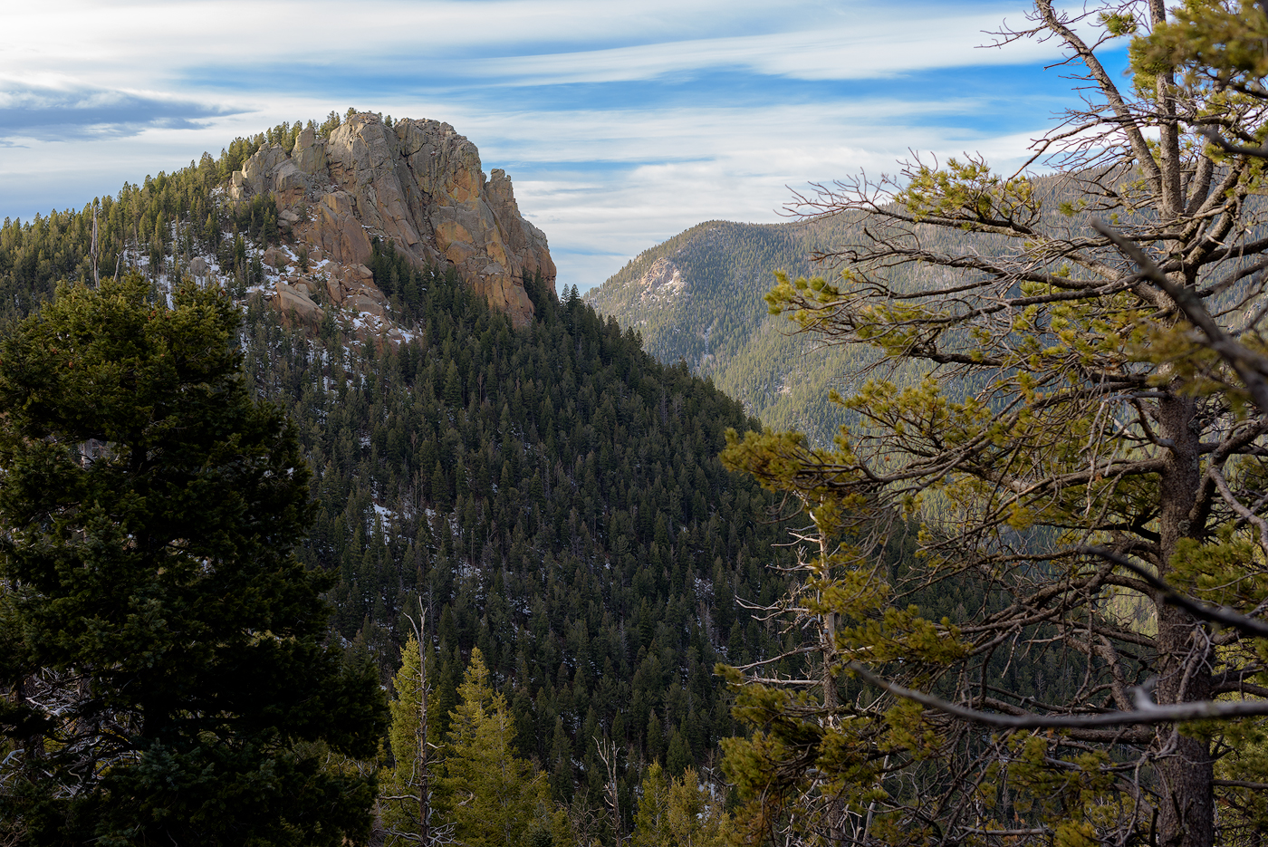 Gray Back Peak with just a bit of snow