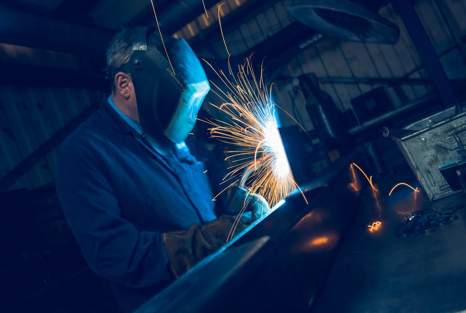  cinematic unit still welding construction corporate video photography documentary daniel allison photography uk manchester 