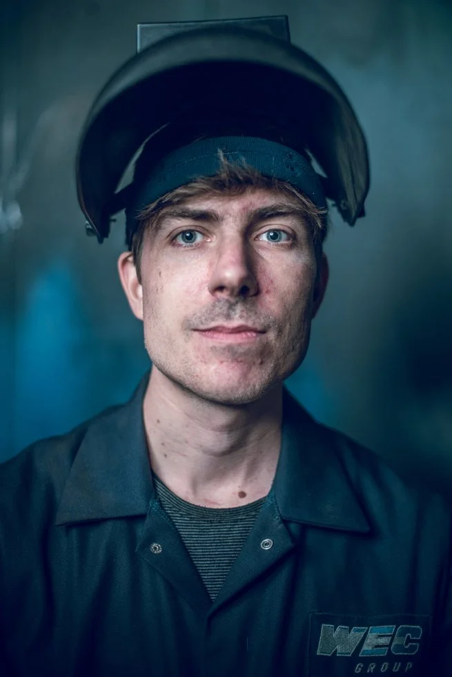 Cinematic corporate industrial steel welder workers portraiture in an industrial scene daniel allison photography 15.JPG