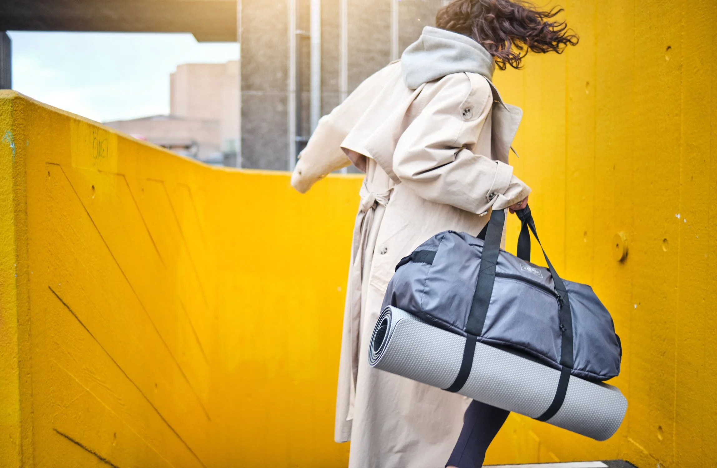 Eastpak Duffel Bag global campaign photography featuring commercial lifestyle, travel and fashion photography photographed on location in London by commercial photographer Daniel Allison.
