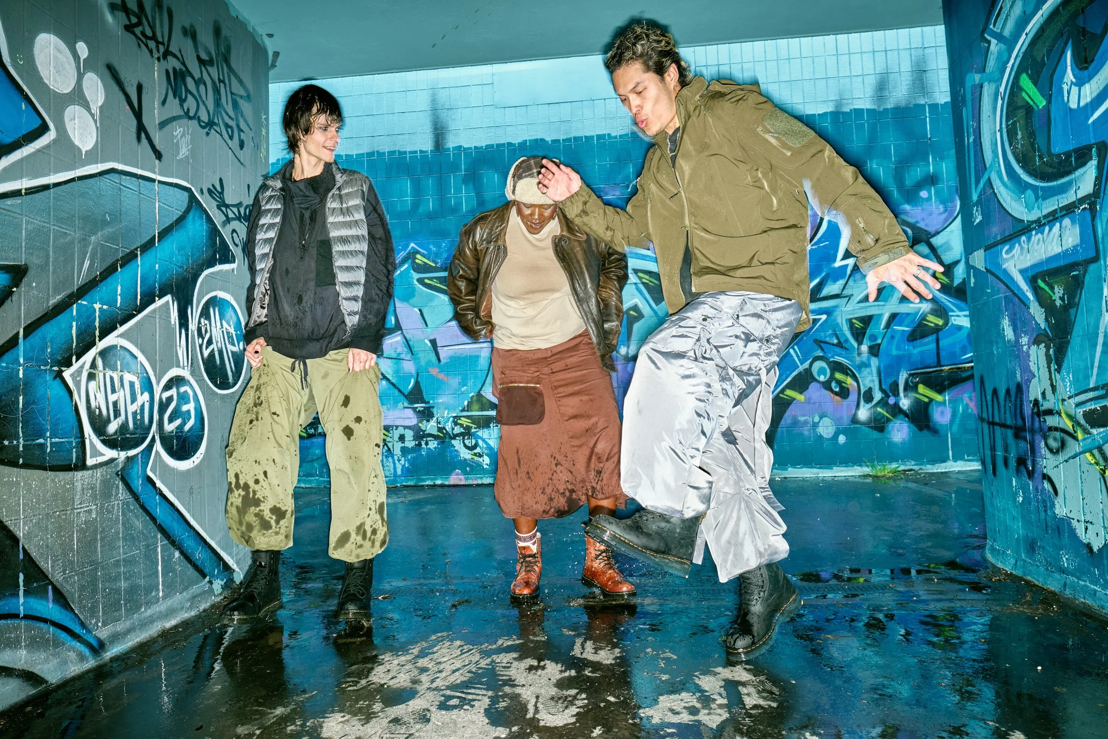 Dr Martens 1460 Reclaim Winter global campaign photography featuring authentic youth culture and street fashion photographed on location in Manchester by commercial fashion photographer Daniel Allison.