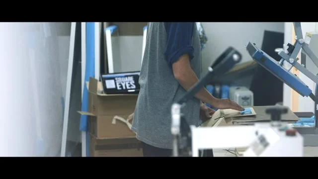 UKTV Live Metallic Printing (Getting ready in the studio)