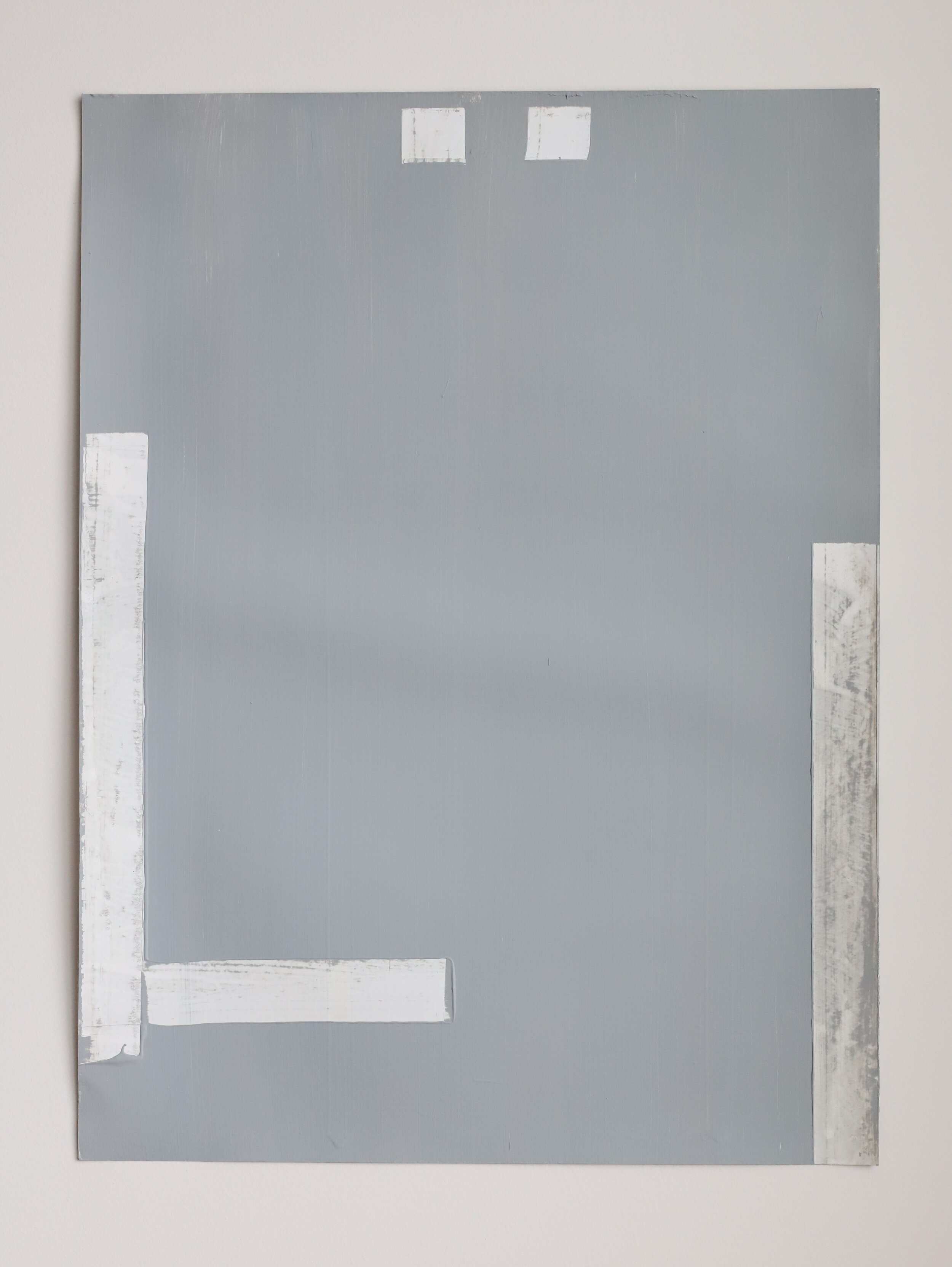  Untitled, gesso and acrylic on paper, 61x46cm, 2019 