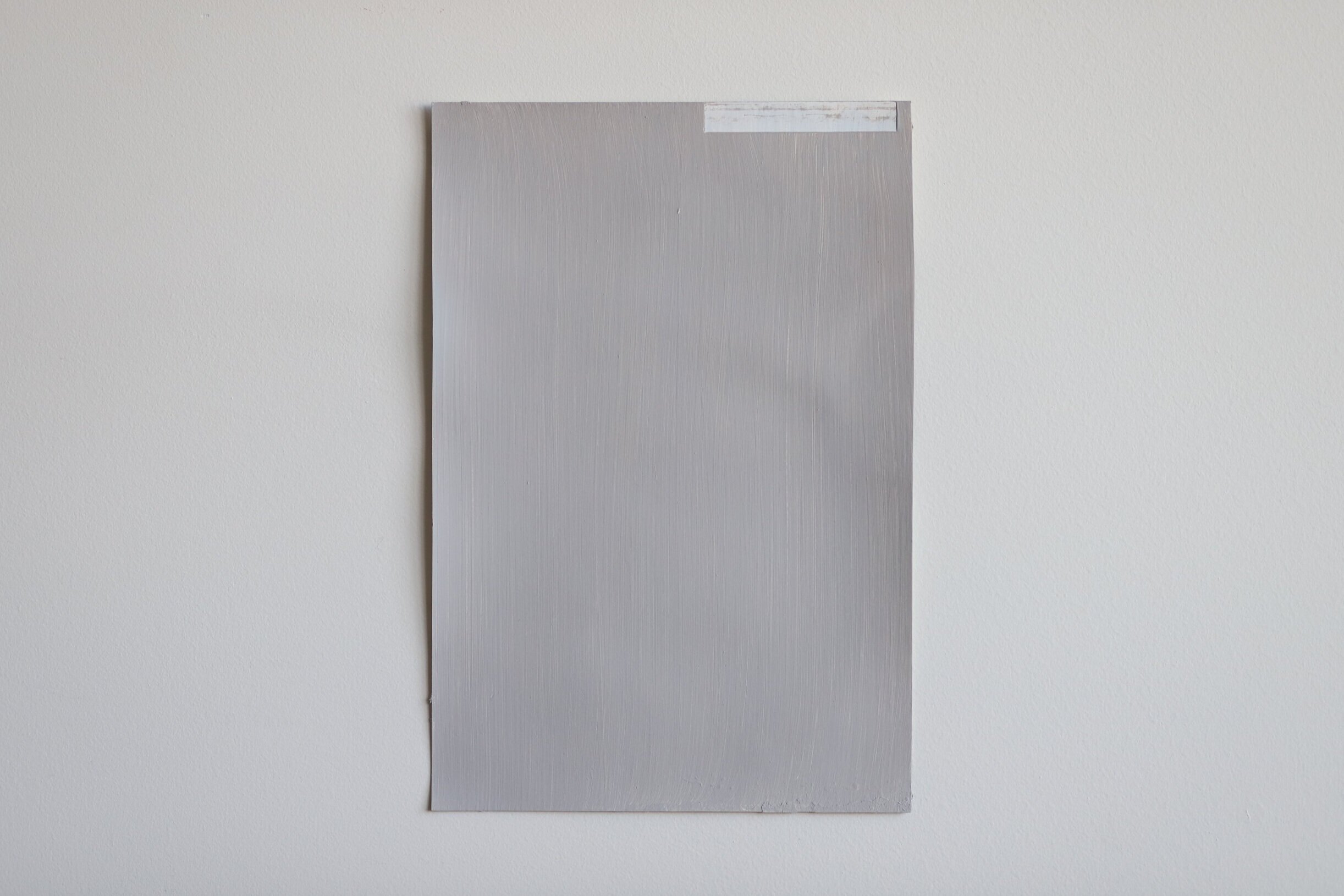 Untitled, gesso on paper, 31x21cm, 2018-2020 