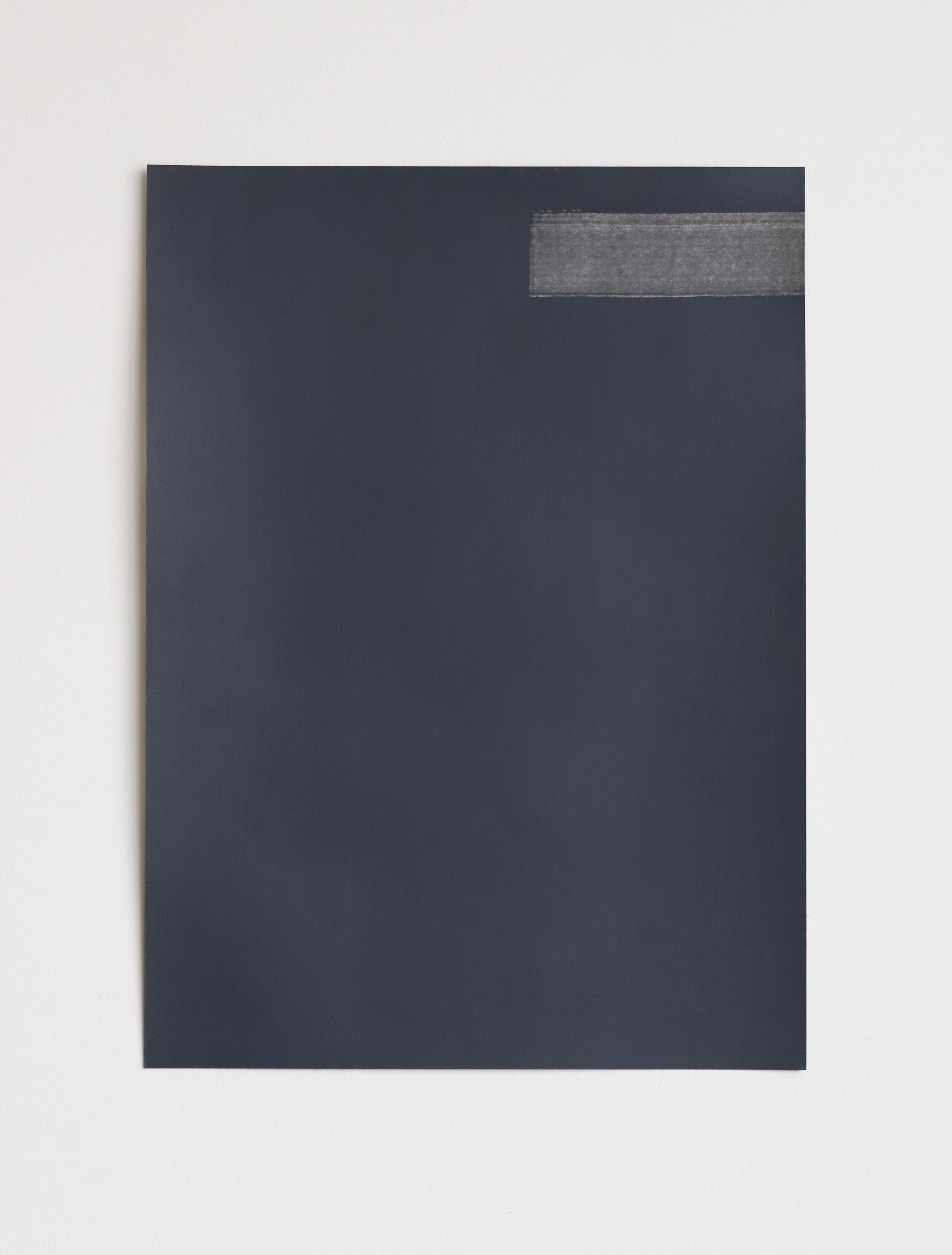  Untitled, gesso on paper, 38x28cm, 2020 
