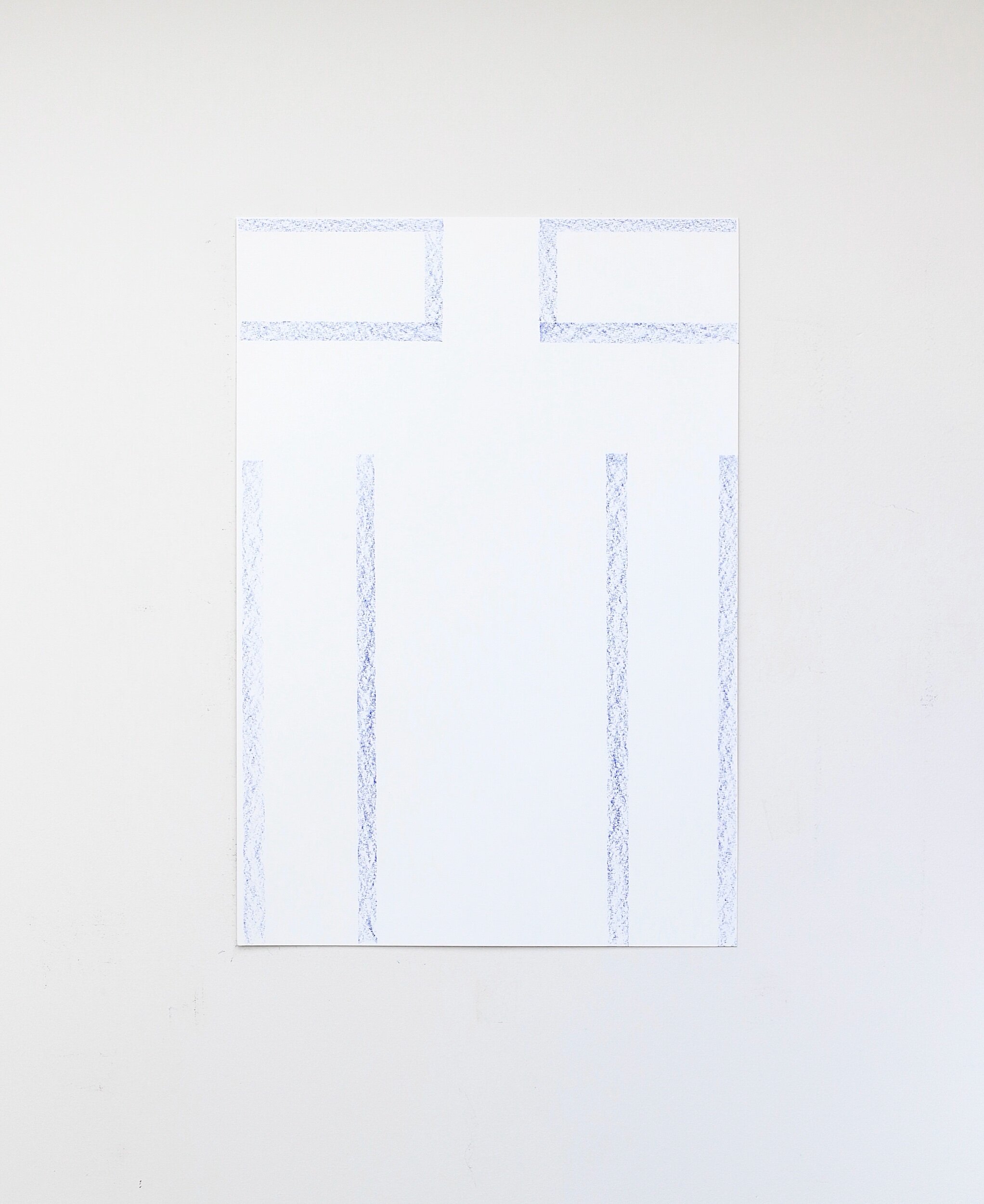 Untitled, crayon on paper, 61x42cm, 2021