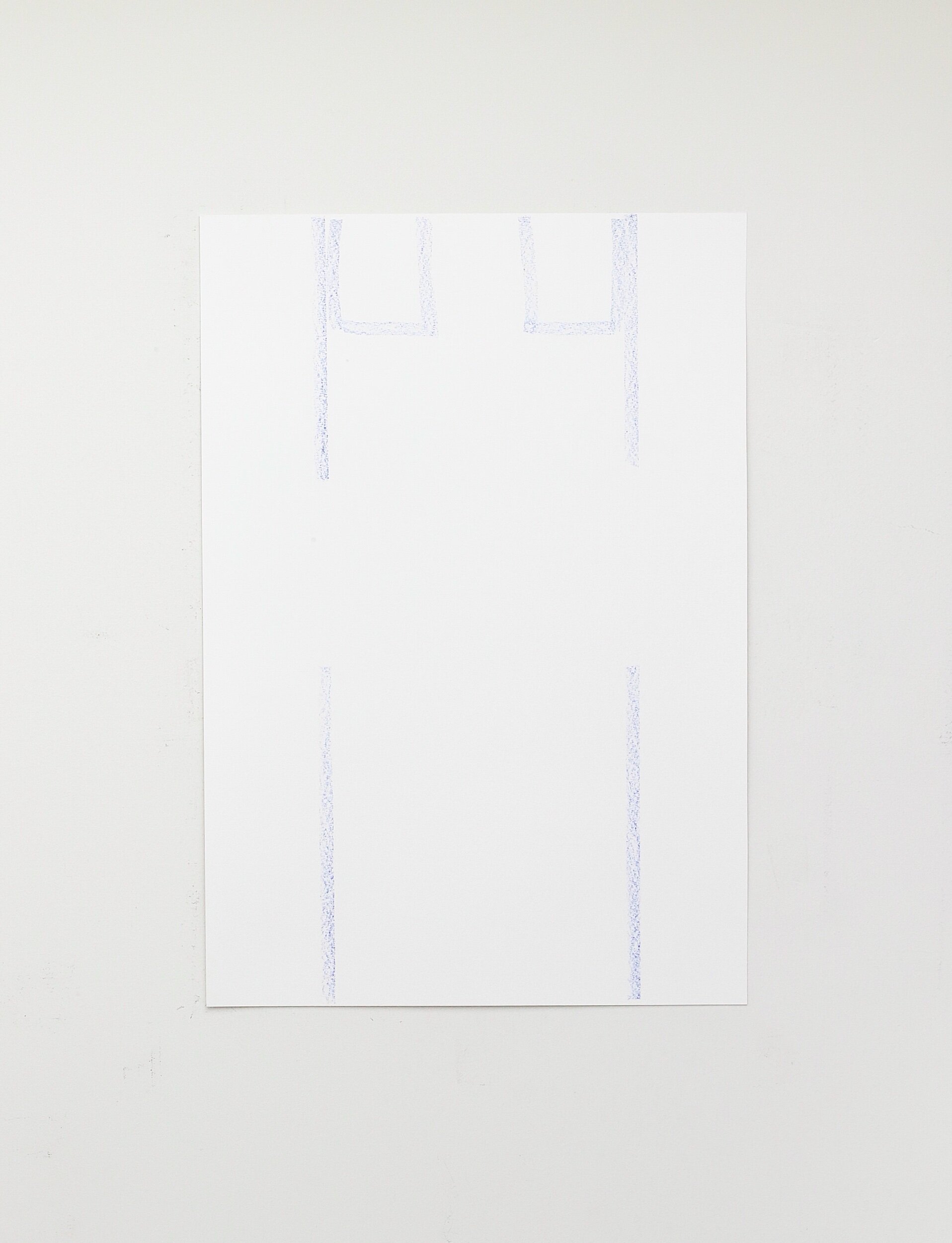Untitled, crayon on paper, 61x42cm, 2021