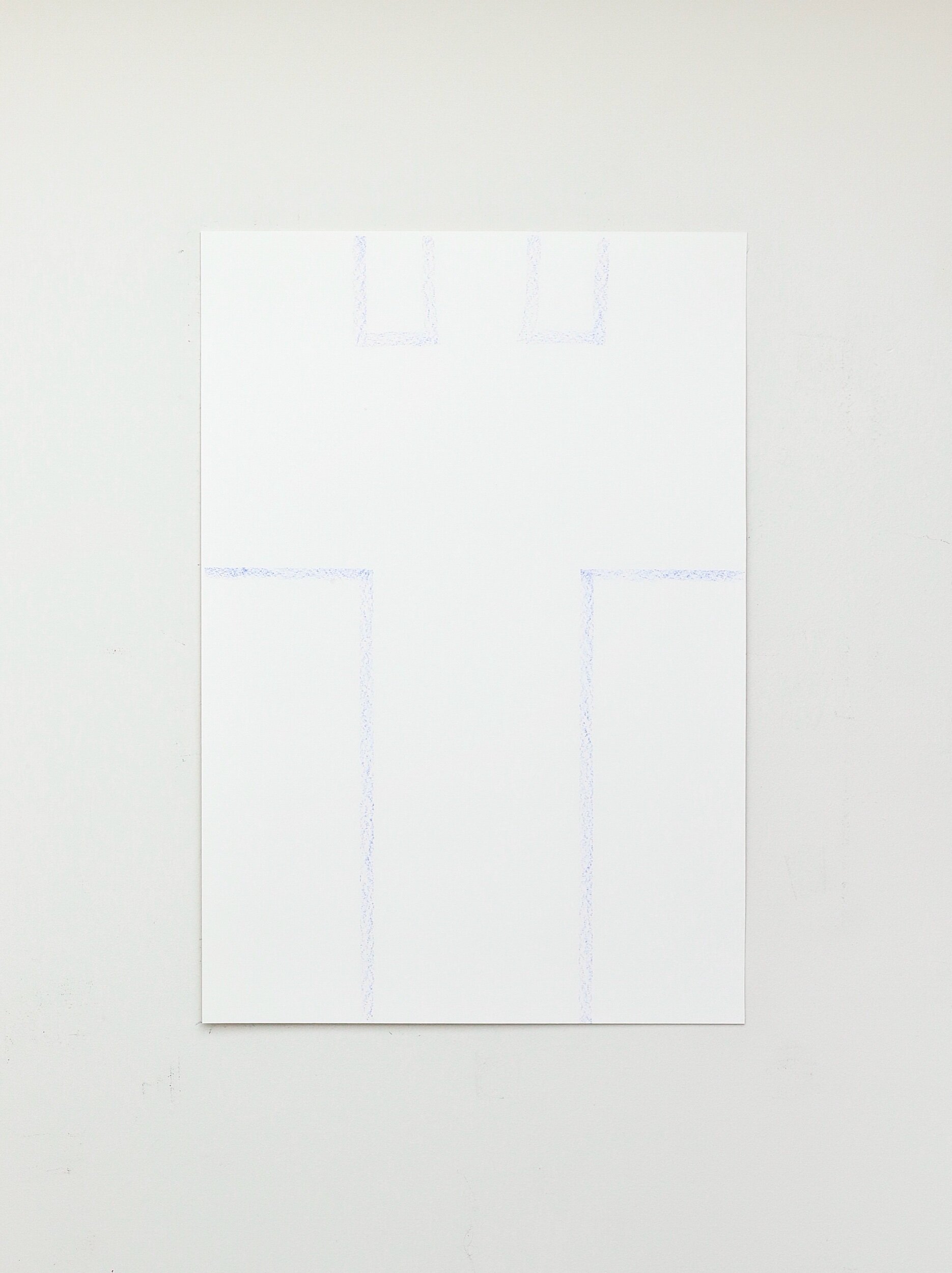 Untitled, crayon on paper, 61x42cm, 2021