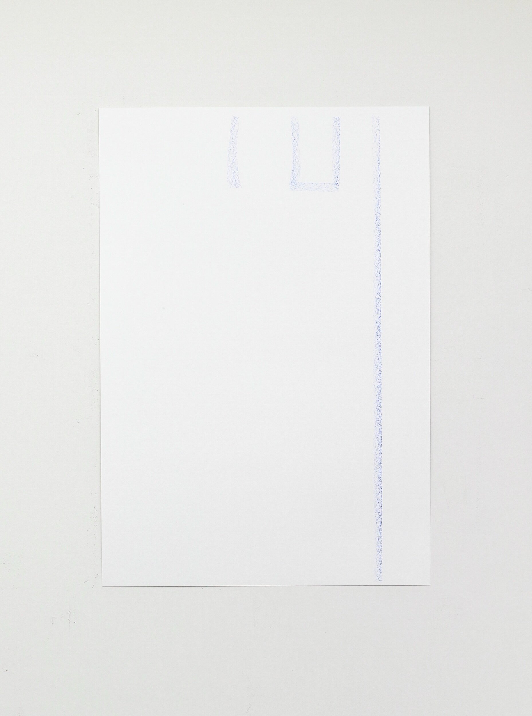 Untitled, crayon on paper, 61x42cm, 2021