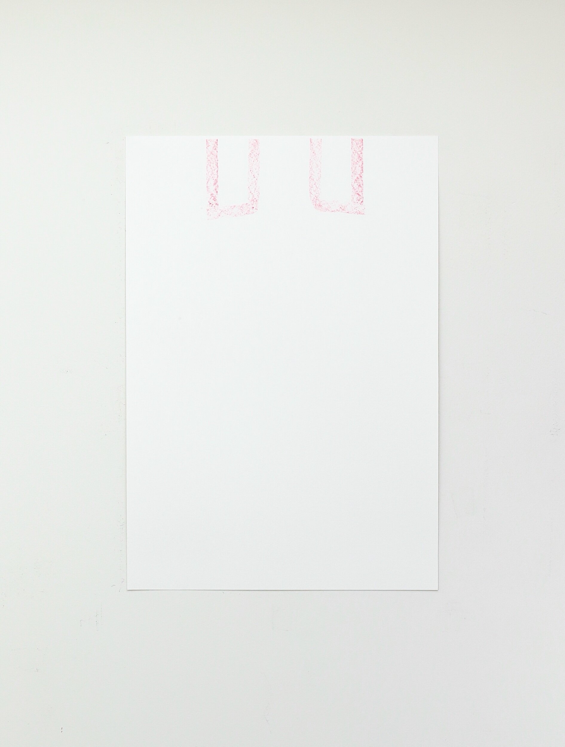 Untitled, crayon on paper, 61x42cm, 2021