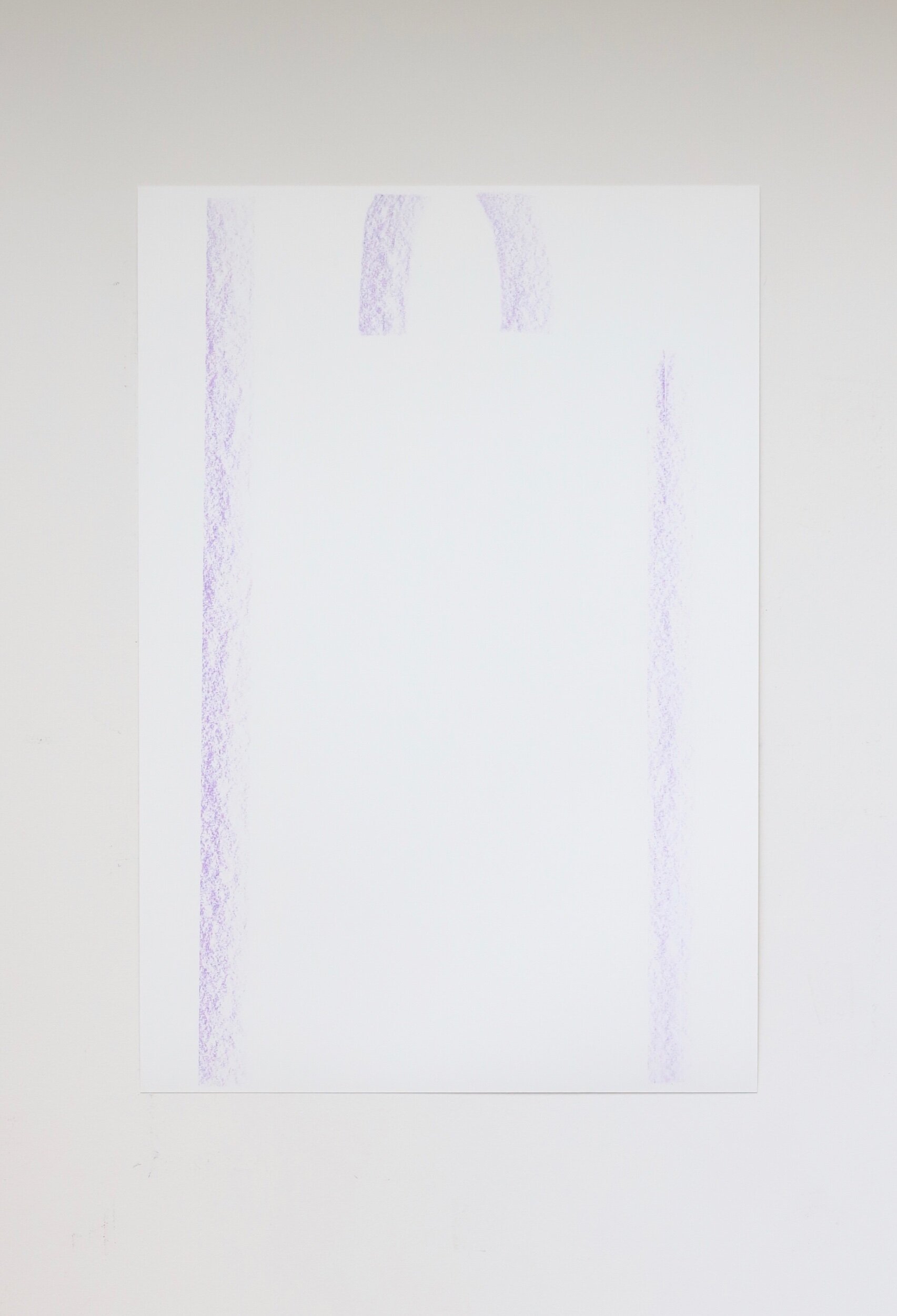 Untitled, crayon on paper, 61x42cm, 2021