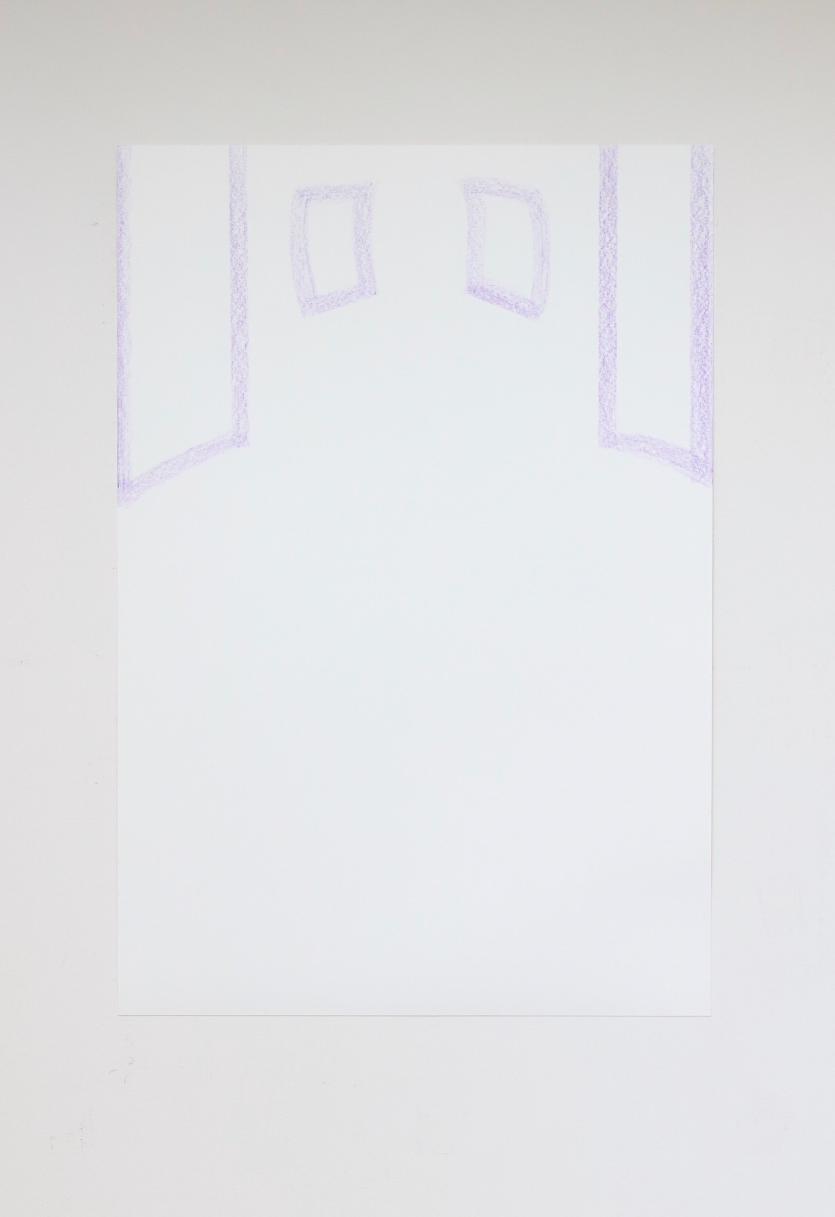 Untitled, crayon on paper, 61x42cm, 2021