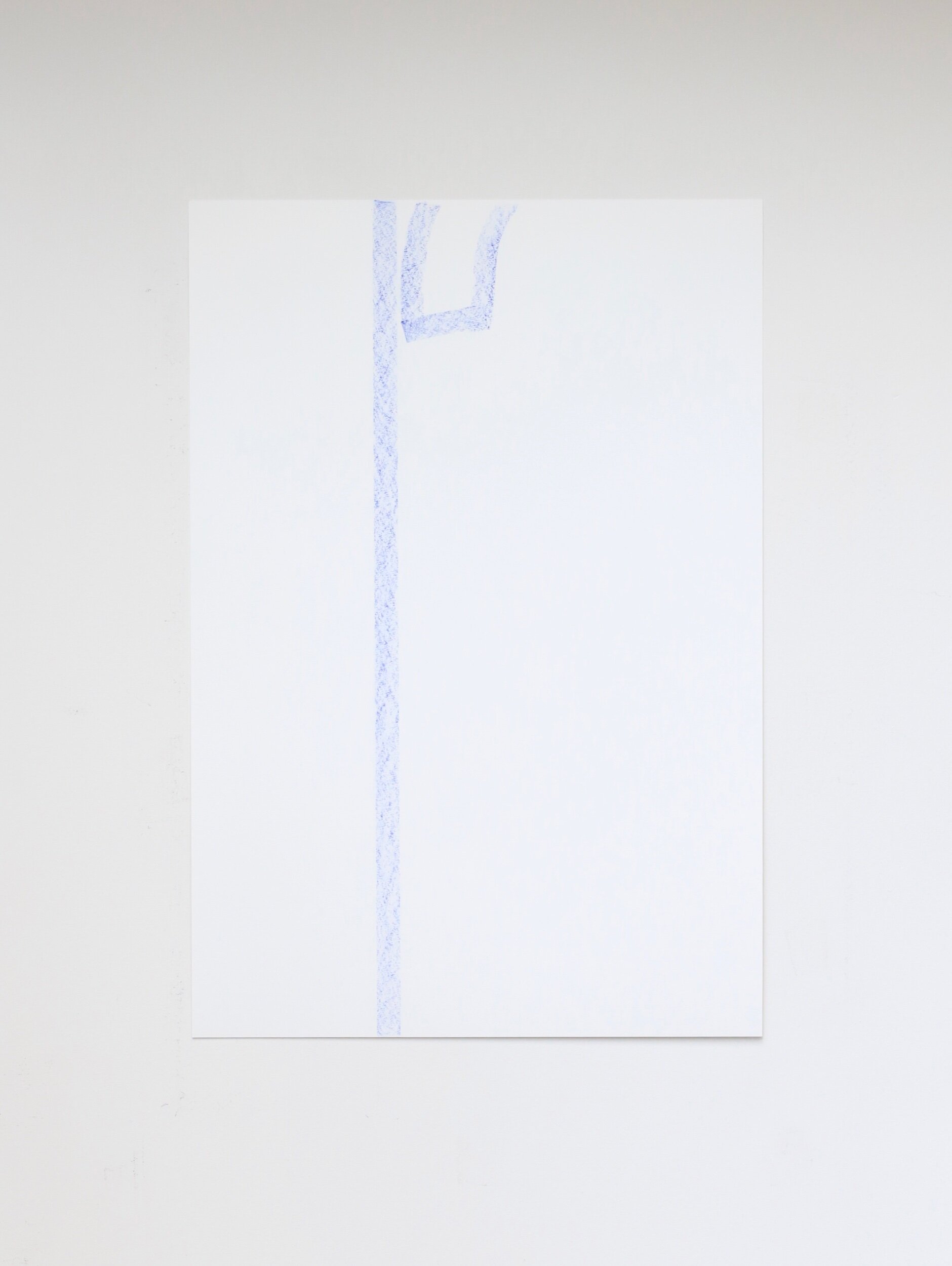 Untitled, crayon on paper, 61x42cm, 2021