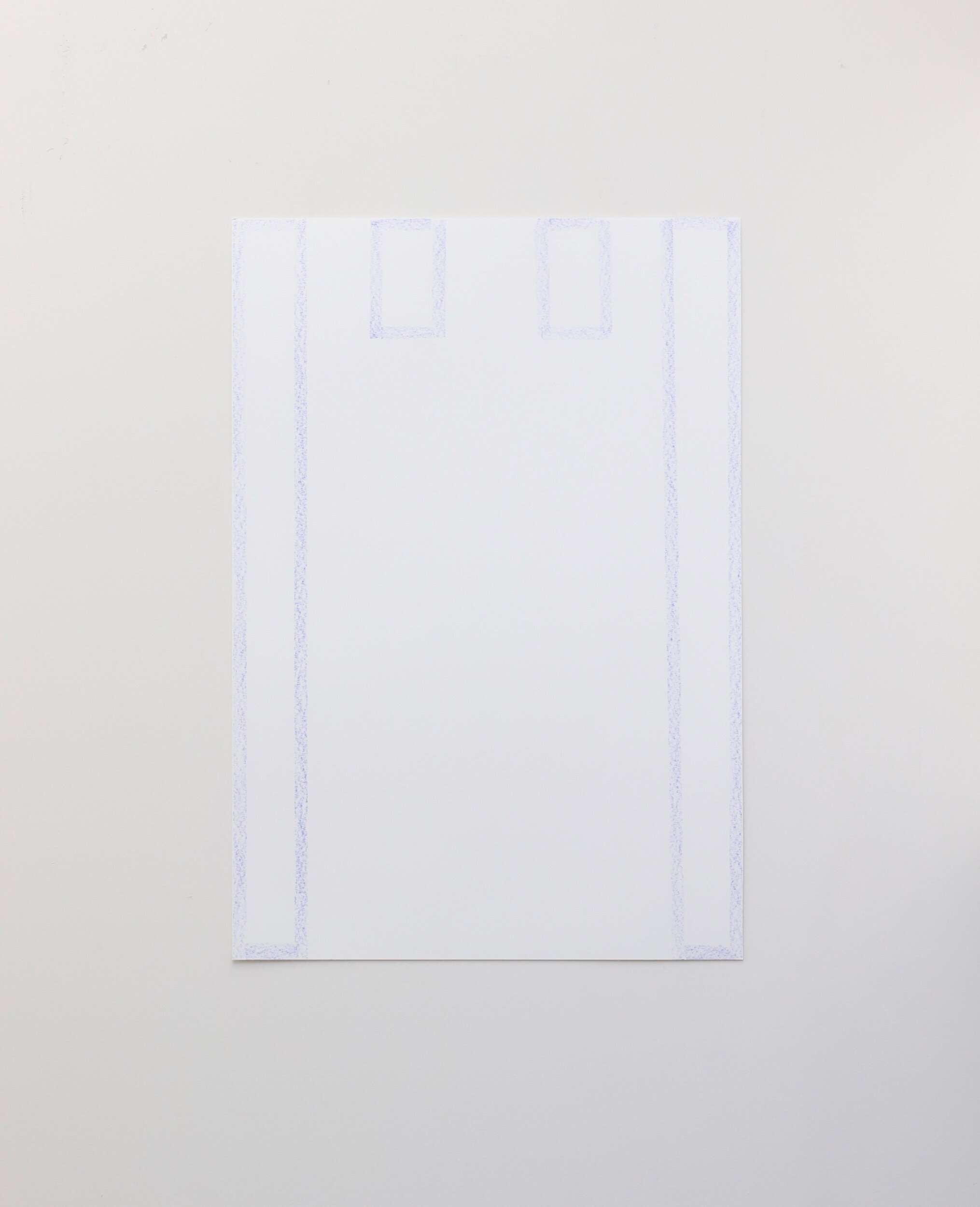 Untitled, crayon on paper, 61x42cm, 2021